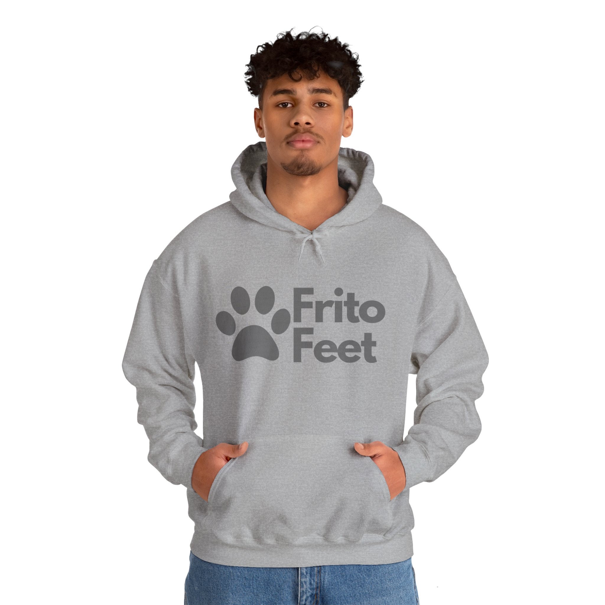 Frito Feet Unisex Heavy Blend™ Hooded Sweatshirt, Great Gift for Dog Lovers, Great Gift for Animal Lovers, Fun Dog Lover Gift