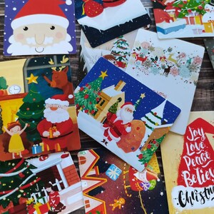 Weihnachten Schneemann Reh Frohe Weihnachten kleine Geschenkkarte beschreibbare Karte