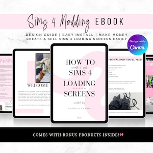 How to Make & Sell Sims 4 Loading Screens | Step-by-Step eBook for Beginners | Custom Mod Design Guide + SEO Tips (Digital PDF)