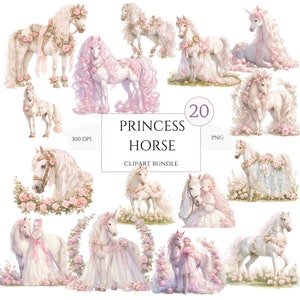 20 Koninklijke paard clipart Prins clipart prinses clipart dierlijke clipart paard magische koninkrijk PNG paard PNG | Commercieel gebruik clipart