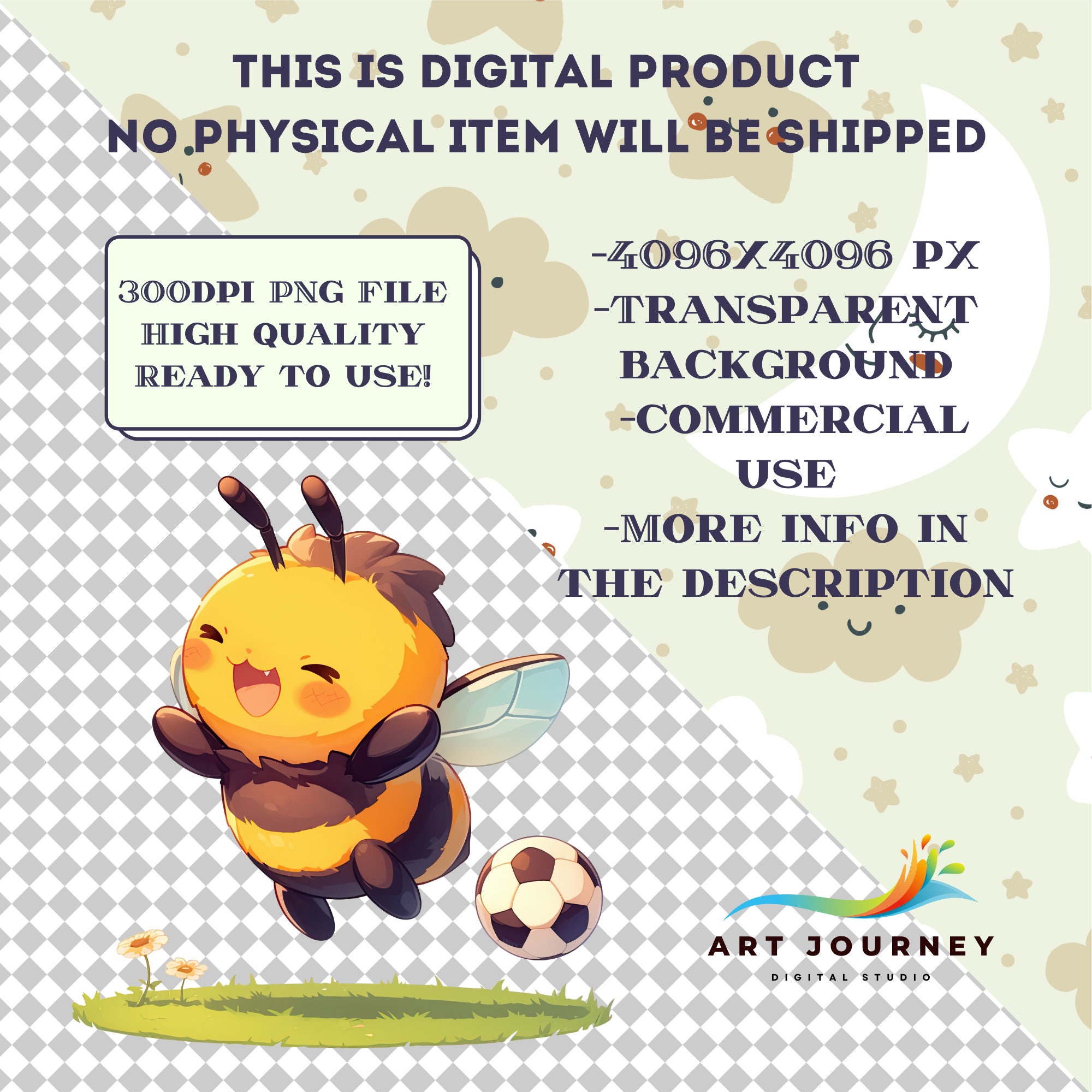 20 Cute Bee Clipart Watercolor PNG Bundle, Cute Baby Honey Bee Graphics ...