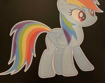 My little pony - Rainbow Dash 11” vinyl sticker