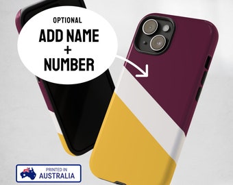 Brisbane Broncos iPhone case. Aussie NRL gift. Gift for Fans of Australian Rugby. Samsung, Pixel and iPhone cases available.