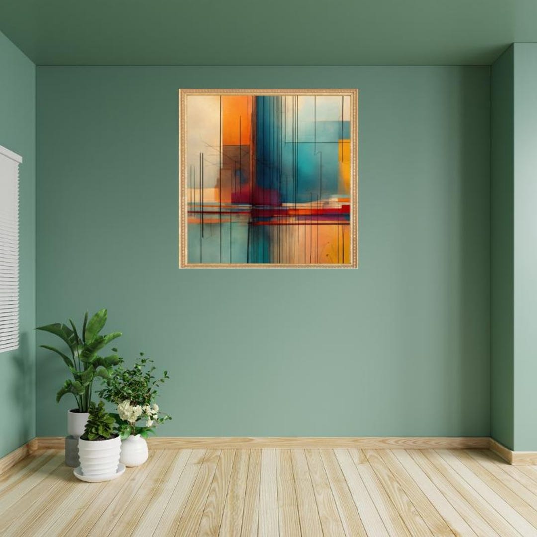 Colorful Abstract Digital Print – Modern Vibrant Wall Art - Etsy