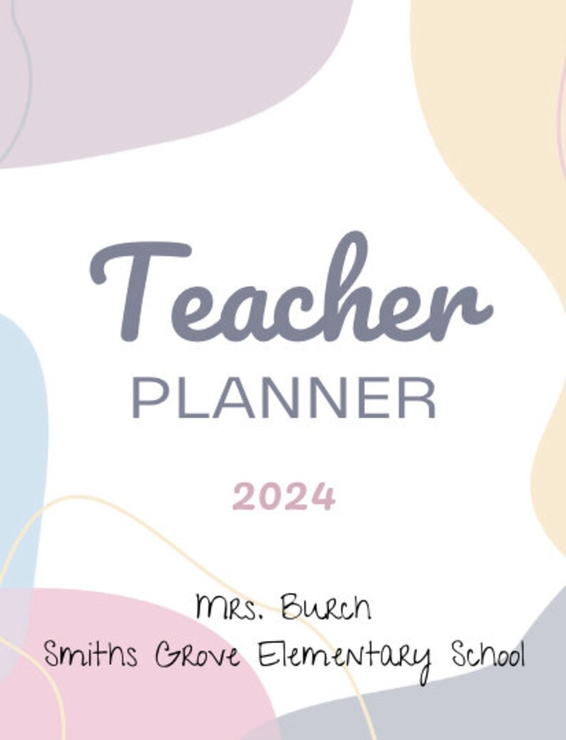 EDITABLE Teacher Planner 2024 Etsy