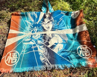 Dragon Ball Z Goku Poncho, Goku poncho, son goku poncho, dragon ball poncho, warm and soft poncho, unisex poncho, anime, gift ideas 2026