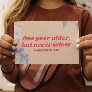 Birth-Tay card