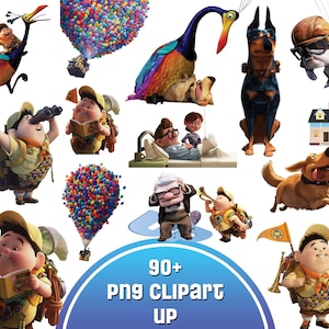 Omhoog png, omhoog cliparts png-bundel, omhoog png Cartoon sublimatie cliparts digitale download