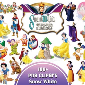 Pacote de clipart png de Branca de Neve, png de Branca de Neve, clipart de Branca de Neve Download Digital