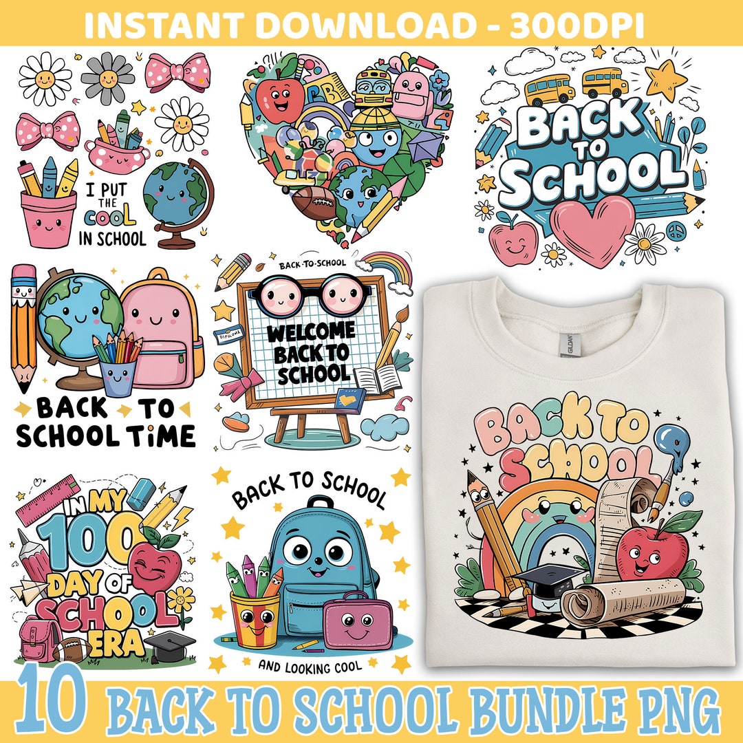 Back to School Png Bundle, Teacher Bundle, Teacher Sublimation Design ...