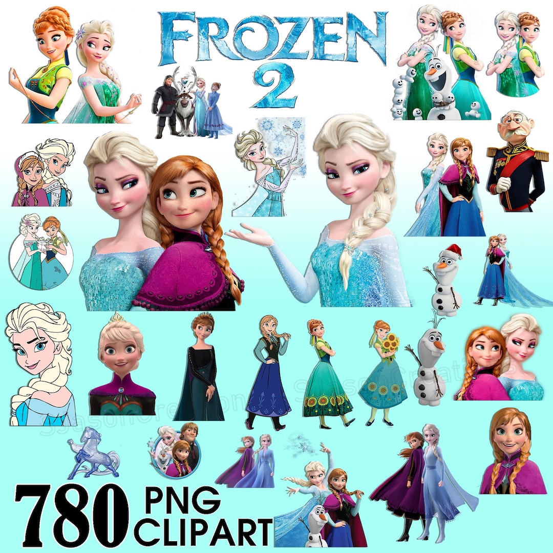 Frozen Png Clipart Bundle, Frozen SVG, Frozen Clipart, Frozen 2 Clipart ...