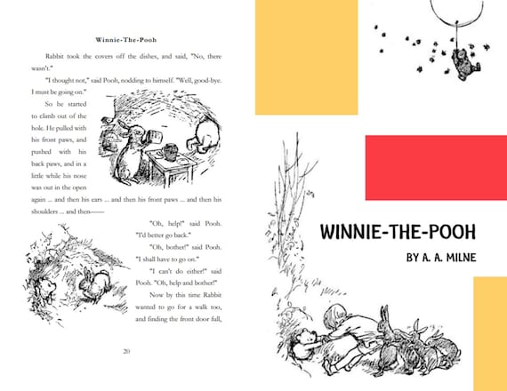 デジタルダウンロード：くまのプーさん タイプセット + PDF - Etsy 日本