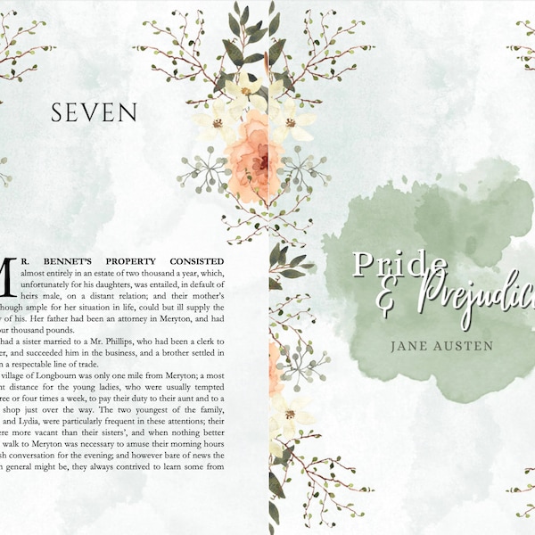 Pride and Prejudice by Jane Austen Typeset