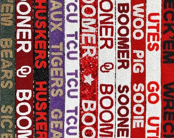 Correa con cuentas para el día del partido, correa para bolso universitario, correas aprobadas para estadios, correa para bolso, equipo para estadios, equipo para partidos universitarios