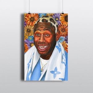 TYLER THE CREATOR Oil Painting Poster Pop Art 12x18 flower boy odd future golf flog gnaw flowers