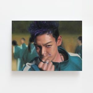 Jeu de calmars THANOS impression 5 x 7 de la peinture à l'huile originale TOP joueur Big bang 230 Choi Seung-hyun impression d'art carte postale