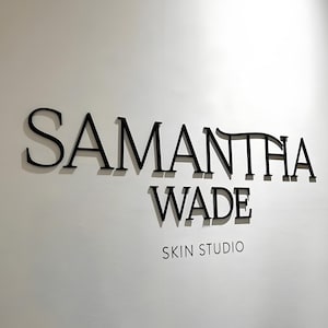 3D Laser Cut Logo Sign: Custom Business Signboard, Beauty Salon, Dentist Office