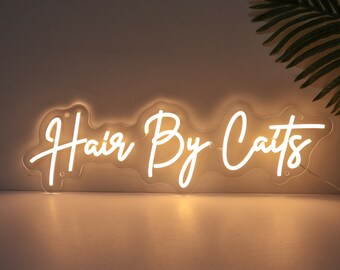 Custom Name Hair Neon Sign: Beauty Salon Decor