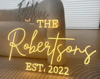 Wedding Neon Sign: Custom LED Light Decor