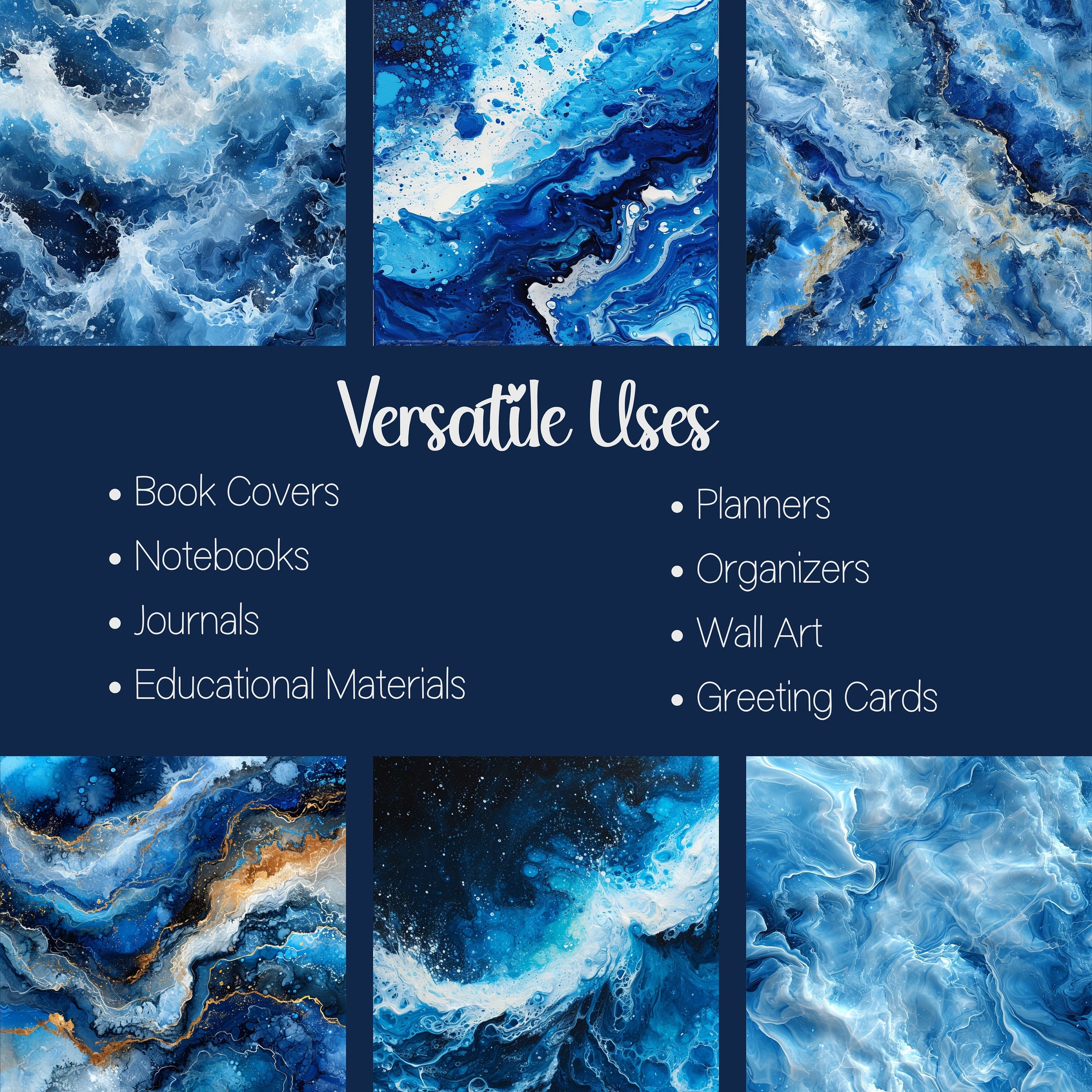 Texture Background Pack, arctic Luster, Icy Blues and White, Discover ...
