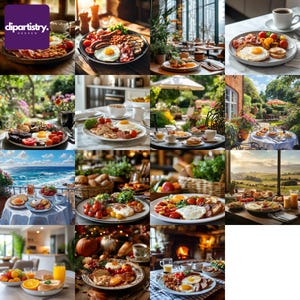 Immagini stock di deliziose colazioni inglesi per il brunch mattutino, fotografia di cibo britannico completo, idee per colazioni gourmet