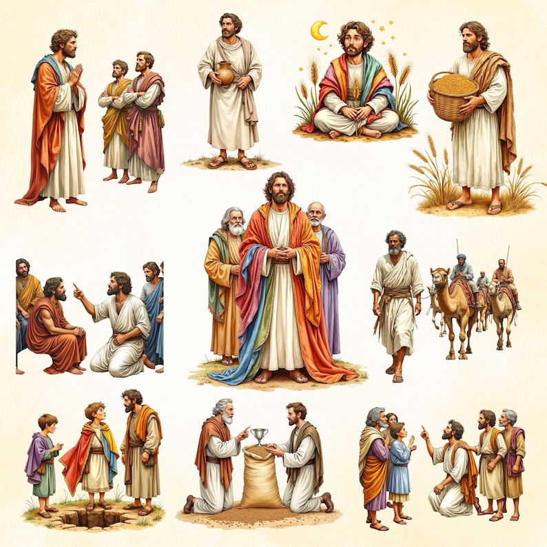 Joseph Color Joseph and the Coat of Many Colors | Bible Story PNG | Christian ...