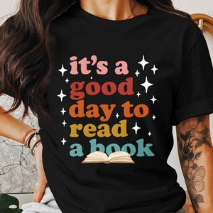 Its A Good Day To Read A Book PNG Digital Download, Book Lover Gift, Reading Clipart, Motivational Quote, High Resolution Digital Art