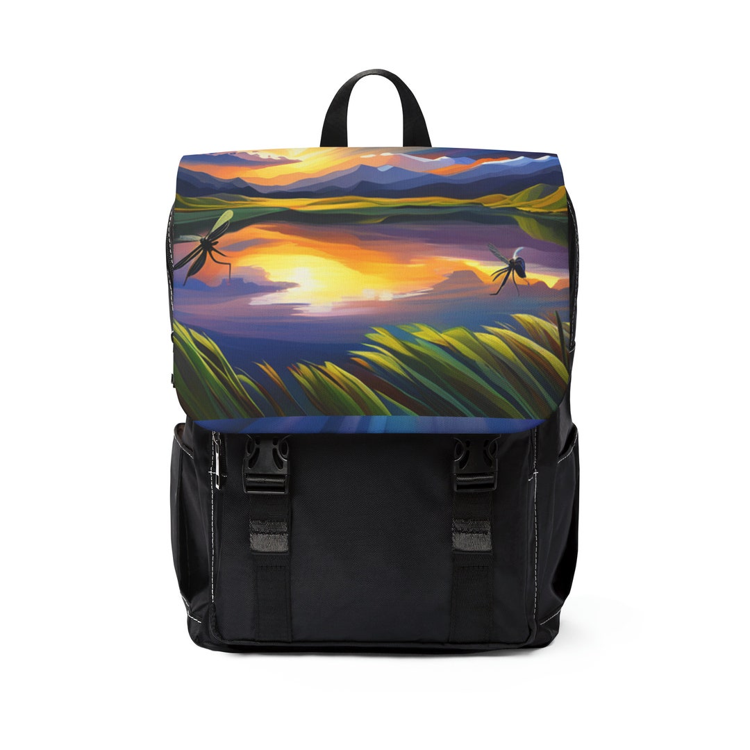 Unisex Casual Shoulder Backpack Etsy