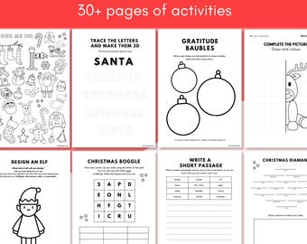 Christmas Activities | Grade 1 & 2 | 30+ No Prep Printables