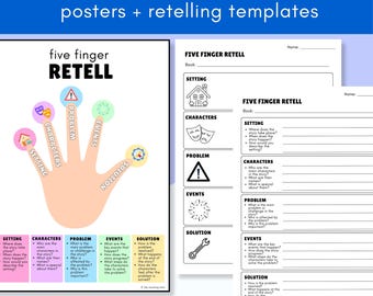 Recuento con cinco dedos / Pósteres + Plantillas para contar historias