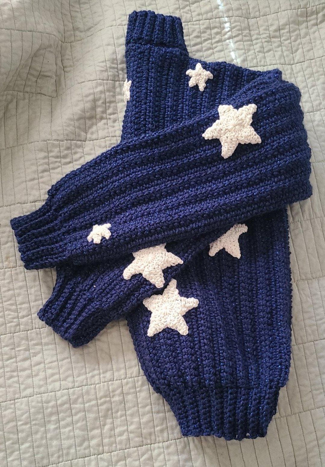 Movie Coraline Sweater Pattern Coraline Blue Star Sweater Costume