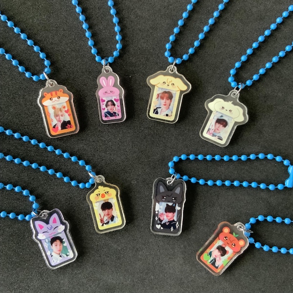 Mini Fotoanhänger Schlüsselanhänger für Plüschtiere - Ateez