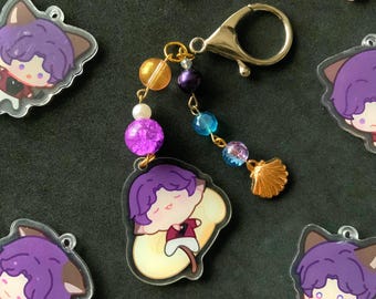 Chibi Kitty - Rafayel - Love & Deepspace Keychain