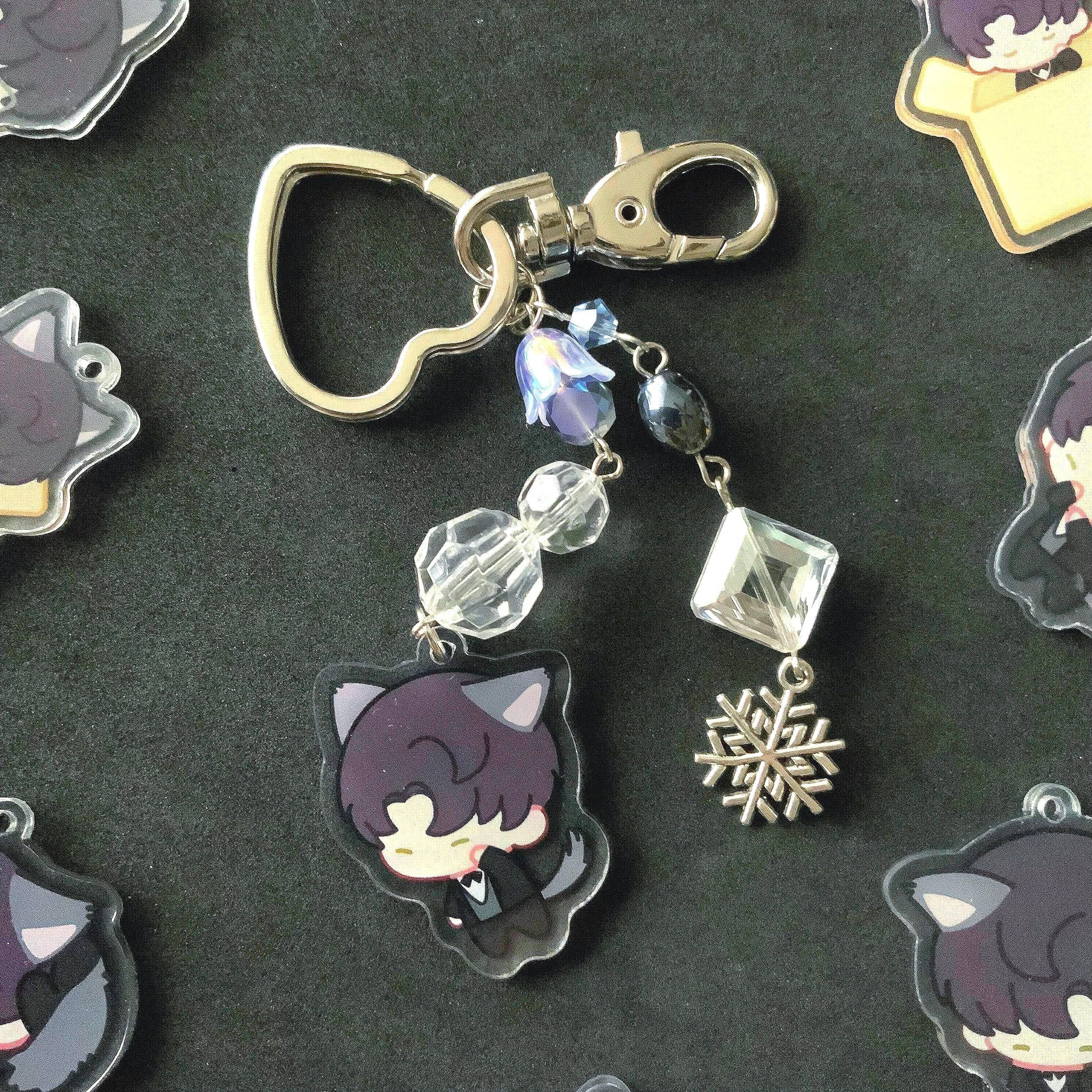 Chibi Kitty - Zayne - Love & Deepspace Keychain - Etsy