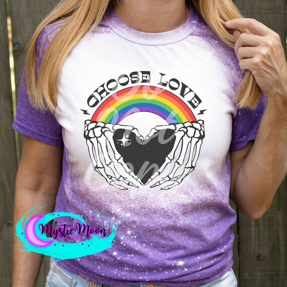 choose love tie dye t shirt