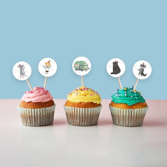 Cocomelon Birthday Party Cupcake Topper – Jolly Owl Designs