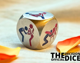 Affection Dice - Classic Intimacy Game - Romantic Adventure Dice - Beautiful Colored Dice - The Official Decision Dice