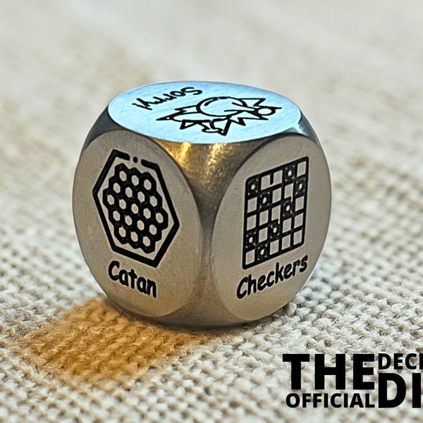 Board Game Decision Dice: Ultimate Board Game Selector - Ideal for Couples - Roll for Fun - Date Night - The Official Decision Dice