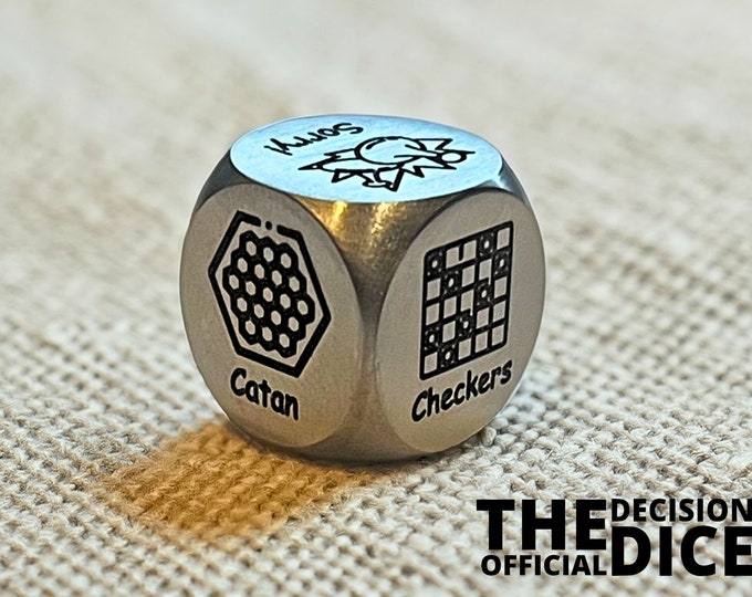 Board Game Decision Dice: Ultimate Board Game Selector - Ideal for Couples - Roll for Fun - Date Night - The Official Decision Dice