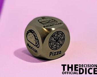 Food Type Decision Dice - Perfect for Food Lovers - Date Night Idea - Roll-The-Dice Game - The Official Decision Dice