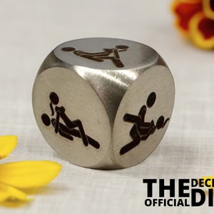 Love Position Selector Dice - Intimate Couples Game - Personalized Romantic Gift - Custom Engraved Affection Dice