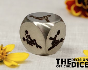 Dadi di selezione della posizione dell'amore - Gioco intimo per coppie - Regalo romantico personalizzato - Dadi di affetto incisi personalizzati