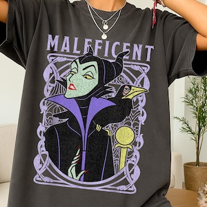Maleficent Graffiti Shirt, Sleeping Beauty Villains Disney T-shirt, Disney Villain Character, Maleficent Shirt, Disney Bad Girl Shirt.