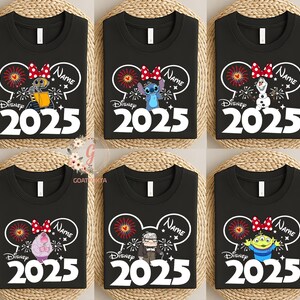Custom Disney Trip Shirt, Disney All Characters Shirts, Disney Trip 2025 Shirt,  Disney 2025 Shirts, Custom Up, Inside Out, Toy Story Shirt