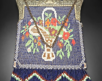 Borsa vintage con perline