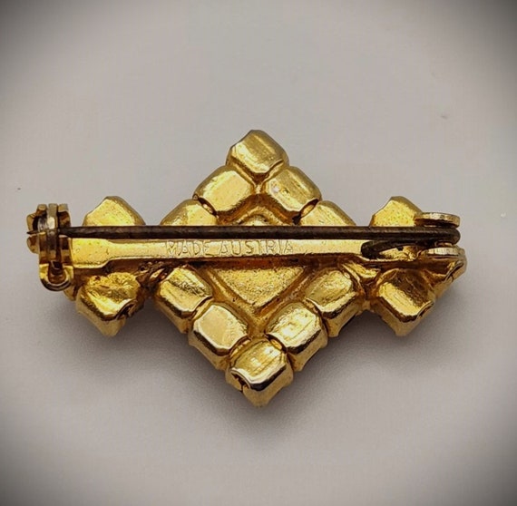 オーストリア　ヴィンテージ　ブローチ オーストリア製ヴィンテージブローチ - Etsy 日本