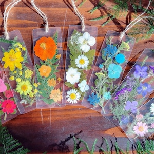 Pressed Flower Laminated Bookmark: Handmade Cottagecore Book Lover Gift ...
