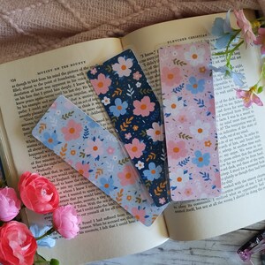 COLORFUL GARDEN Bookmark Collection Double-Sided Laminated Bookmarks with Optional Tassel