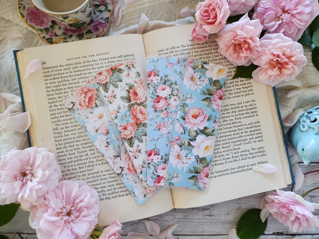 SHABBY CHIC Bookmark Collection Double-sided Laminated Bookmarks With ...