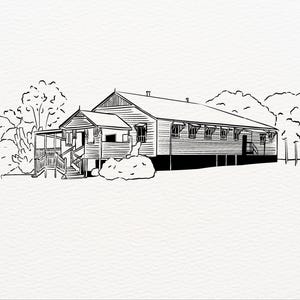 Aangepaste trouwlocatie illustratie gepersonaliseerde handgetekende digitale locatieschets bruiloftsuitnodiging aangepaste tekening van foto-geïllustreerde locatie afbeelding 12